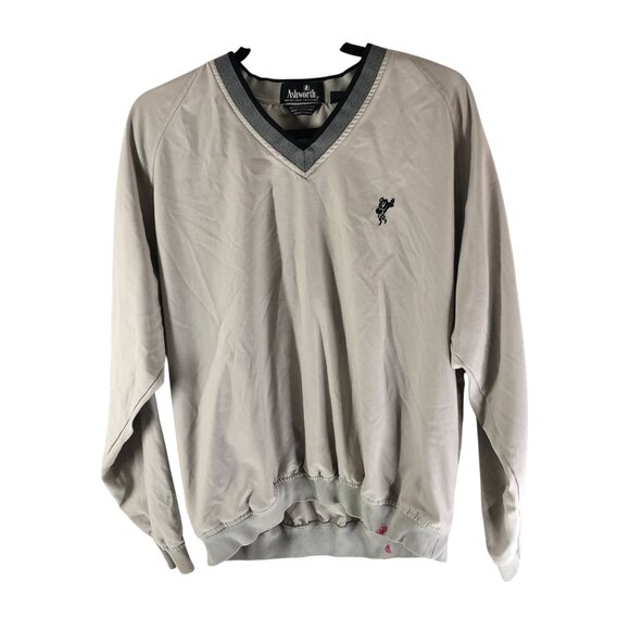 Ashworth Mens Weather Systems Water Wind Resistant Pullover Jacket Pockets M - Picture 1 of 5